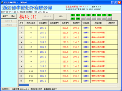 多點(diǎn)溫度監視報警系統